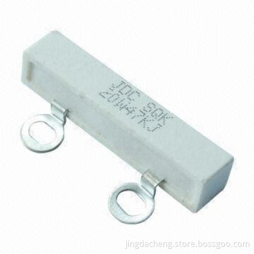 Ceramic Encased Cement Resistor with Low TCR and High Performance for Power Required Applications